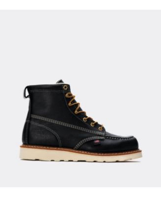 Мужские рабочие ботинки Thorogood American Heritage 6" черного цвета с мокасинным носком для мужчин, черные