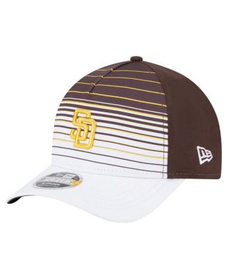 Мужская коричневая шляпа New Era San Diego Padres Gradient 940 M с регулируемой тульей коричневого цвета