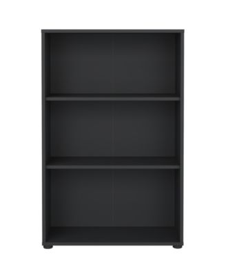 Книжный шкаф Tvilum высотой 48,66 дюйма с 3 полками, регулируемый по высоте, серый