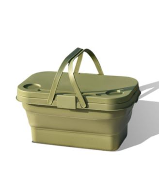 Складная корзина для пикника с подставкой для подноса