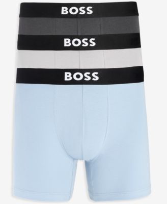 Мужские трусы-боксеры с логотипом BOSS by Hugo Boss из 3-х упаковок