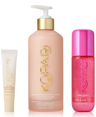 Kopari Beauty, 3 шт. Набор для тела и губ Glow Bright без цвета