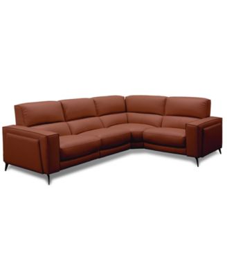 Neiwert, 4 шт. Кожаный диван в сборе с 2 глубокими креслами с электроприводом