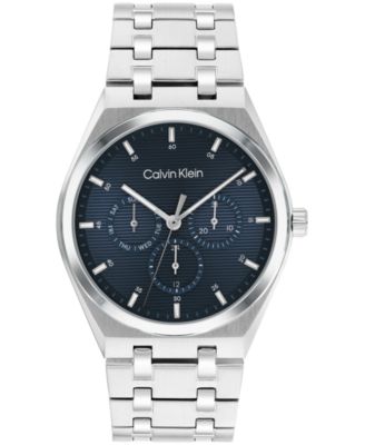 Мужские часы-браслет Calvin Klein CK Motion серебристого цвета с браслетом из нержавеющей стали 39 мм