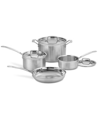 Cuisinart MultiClad Pro, 7 шт. Набор посуды из нержавеющей стали