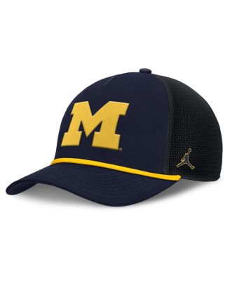 ВМФ Джордан мужские Мичиган Росомахи рост прайм-тайм регулируемая бейсболка синий