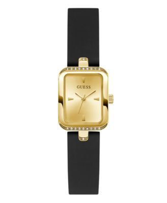 Женские аналоговые часы GUESS из черного золота, 22 мм