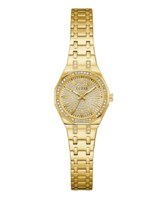 Женские аналоговые часы GUESS золотого цвета, 25 мм