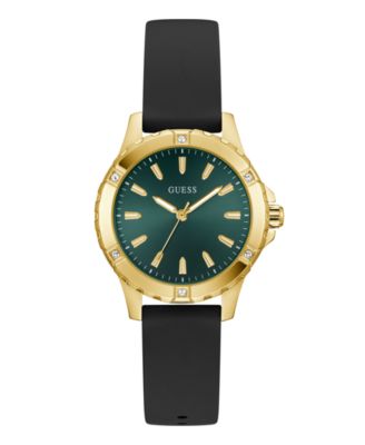 Женские аналоговые часы GUESS из черного золота, 35 мм