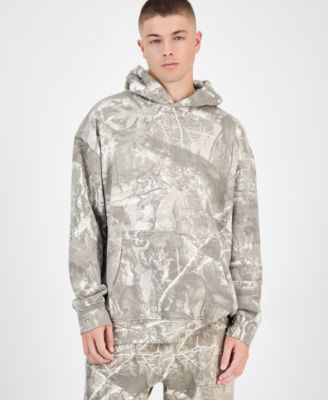 Мужская толстовка с капюшоном SmileyWorld из белоснежного камуфляжного листа