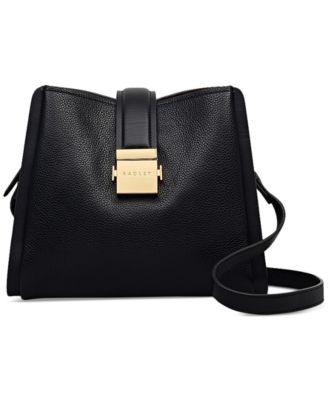 Radley London Sloane Mews, топ через плечо из кожи средней плотности на молнии, черный