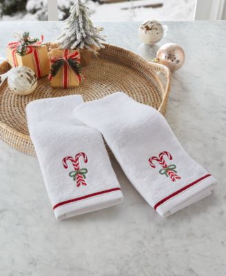 Кондитерские трости Décor Studio Holiday из турецкого хлопка, 2 шт. Набор полотенец для рук, 16 x 28 дюймов
