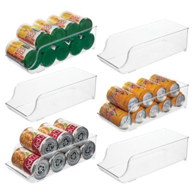 Штабелируемый дозатор для газировки IDesign, набор из 6 банок, прозрачный, Сделано в США