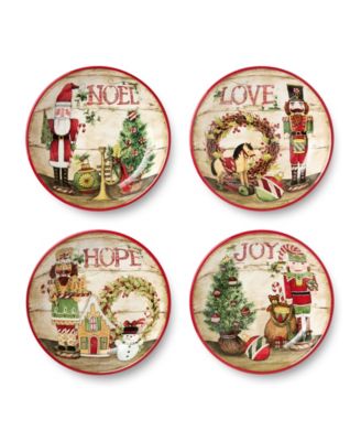 Сертифицированные международные суповые тарелки Nutcracker Parade, набор из 4 штук