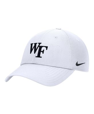 Мужская кепка Nike White Wake Forest Demon Deacons 2025 с регулируемой посадкой для выступлений на поле, белая