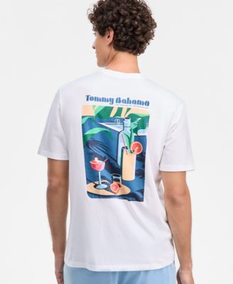 Мужская хлопковая футболка для плавания Tommy Bahama с графическим принтом Sips