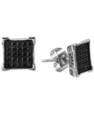 1 ct tw black diamond earrings