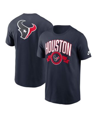 Мужская футболка Nike Navy Houston Texans с перемоткой спереди и сзади Hit Essential