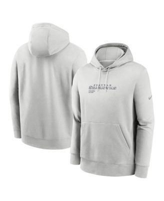 Мужской серый пуловер Nike Seattle Seahawks Edge Pack French Terry Club с капюшоном серого цвета