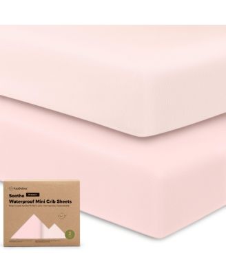 KeaBabies Soothe Waterproof Pack N Игровые простыни для девочек, мальчиков, 2pk 38x26 Хлопковые Мини-простыни для кроватки, мягкие, дышащие
