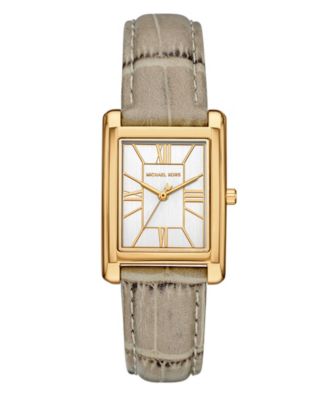 Женские кожаные часы Michael Kors Essex с тремя стрелками телесного цвета, 26x36 мм