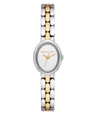 Женские двухцветные часы Michael Kors Maude с тремя стрелками из нержавеющей стали, 21 мм, многоцветные