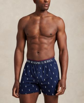 Мужские трикотажные боксеры Polo Ralph Lauren с открытым поясом