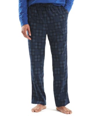 Мужские флисовые пижамные брюки в клетку в стиле пэчворк от Nautica