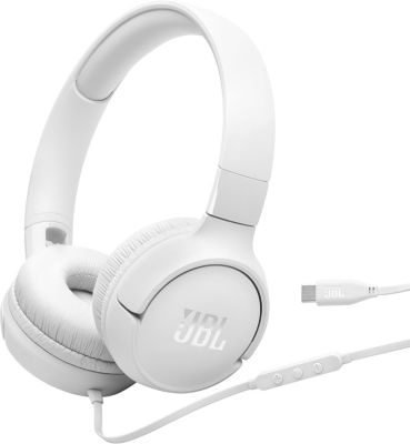 Проводные наушники-вкладыши JBL Tune 520C белого цвета