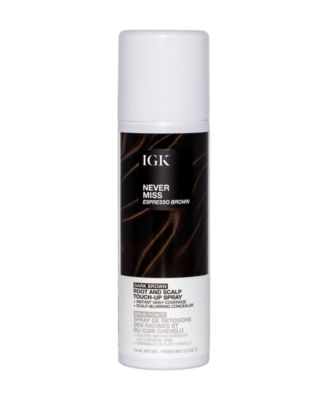 Увлажняющий спрей для волос IGK Hair Never Miss от корней и кожи головы Espresso Brown