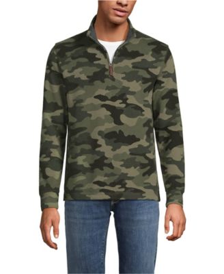 Мужской повседневный свитер-пуловер на молнии с застежкой-молнией в стиле Бедфорд Риб от Lands' End