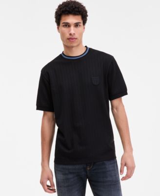 Мужская рубашка Davros от HUGO by Hugo Boss черного цвета