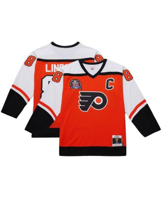 Мужская майка Mitchell & Ness от Eric Lindros оранжевого цвета Philadelphia Flyers Big Tall 1996-97 Blue Line 2.0