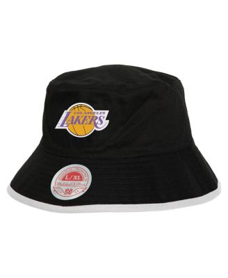 Мужская черная/светло-голубая кепка Mitchell & Ness Los Angeles Lakers Flip It с откидной крышкой