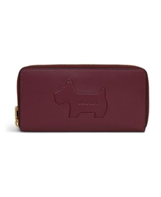 Большой бумажник Radley London Hadley Lane на молнии красного цвета