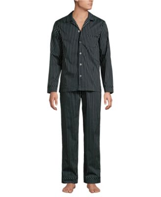 Мужской тканый комплект для сна с регулировкой температуры Lands'End из ткани с длинным рукавом