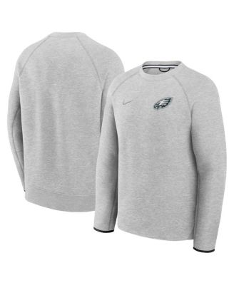 Мужская флисовая толстовка реглан Nike Heather Gray Philadelphia Eagles из технологичного флиса