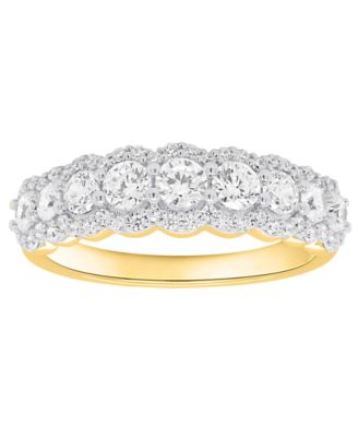 Кольцо с бриллиантом Forever Grown Diamonds, выращенным в лаборатории (весом 1 карат), из чистого серебра или позолоченного серебра с покрытием 14 карат