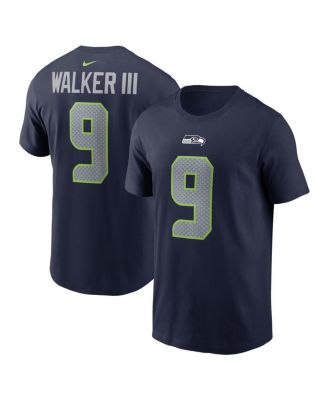 Мужская футболка Nike с именем и номером игрока Kenneth Walker III College Navy Seattle Seahawks от Nike