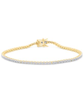 Браслет с бриллиантами, выращенными в лаборатории Forever Grown Diamonds (весом 1 карат) из чистого серебра (также из стерлингового серебра с позолотой 14 карат).