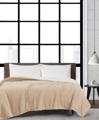 Плюшевое вельветовое одеяло London Fog, King