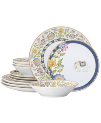 Набор посуды Noritake Tusker Garden из 12 предметов, рассчитанный на 4 персоны
