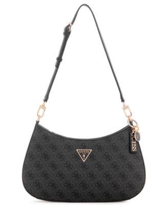 Маленькая сумка GUESS Noelle II на молнии через плечо черного цвета