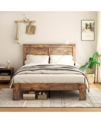 Мебель Streamdale Каркас кровати на платформе Streamdale Wood Queen-Size для хранения под кроватью