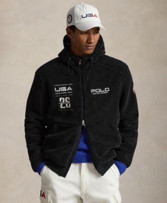 Мужская толстовка Polo Ralph Lauren Team USA из ворсистого флиса на молнии с капюшоном