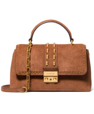 Сумка-ранец Michael Kors Tribeca с маленькой верхней ручкой коричневого цвета