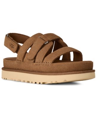 UGG® Женские босоножки Goldenstar Gleam с открытым носком коричневого цвета