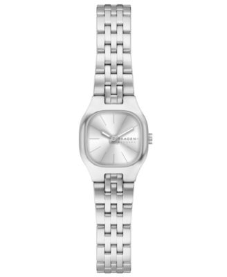 Женские часы Skagen Mellem Micro Quartz с двумя стрелками из серебра, нержавеющая сталь толщиной менее 22 мм, серебристые