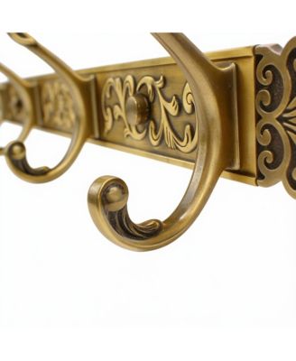 Винтажная алюминиевая вешалка для одежды YIGII с устойчивыми к ржавчине крючками для тяжелых грузов