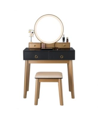 Косметический набор Volenca с зеркалом с сенсорным затемнением и 3 цветными режимами освещения